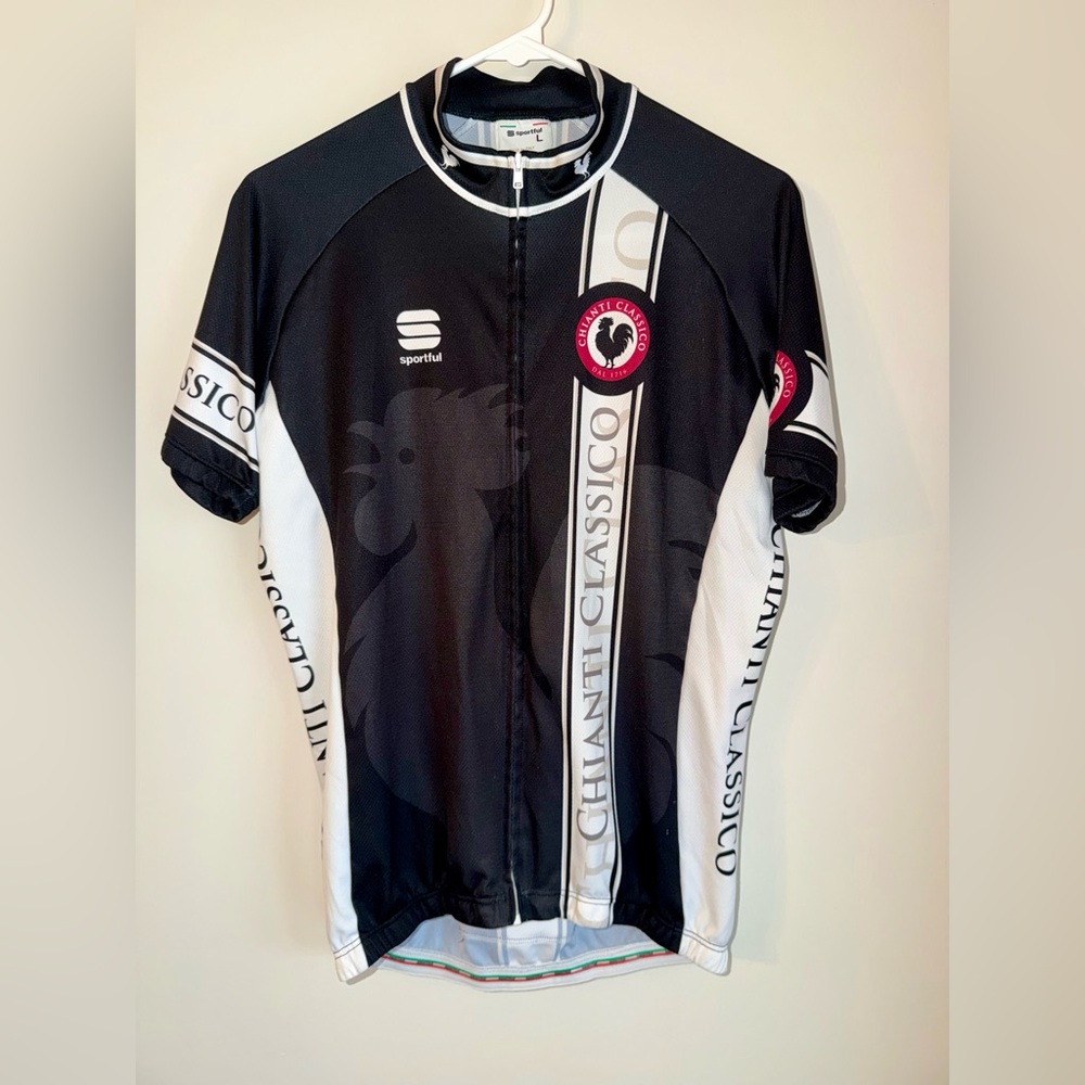 Sportful Chianti Classico cycling jersey “Black Cycle” Gallo Nero - large